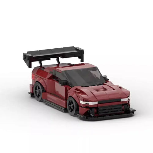 MOC Cars Techniced 1996 Nissaned 240SX Silvia Building Blocks Speed Vehicle Model Brick Toys for Kid Adult Gift