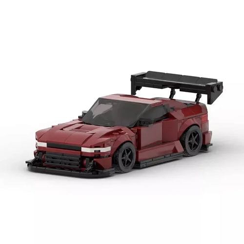 MOC Cars Techniced 1996 Nissaned 240SX Silvia Building Blocks Speed Vehicle Model Brick Toys for Kid Adult Gift